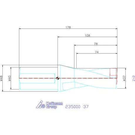 Holex Holex Pro Drill váltólapkás telibefúró kombinált szár 37 mm