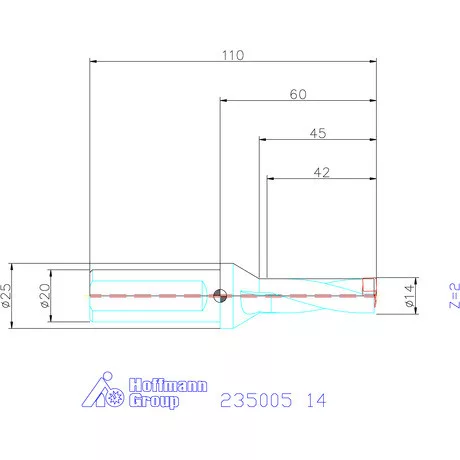 Holex Holex Pro Drill váltólapkás telibefúró kombinált szár 14 mm