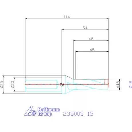 Holex Holex Pro Drill váltólapkás telibefúró kombinált szár 15 mm