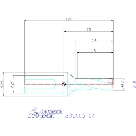 Holex Holex Pro Drill váltólapkás telibefúró kombinált szár 17 mm