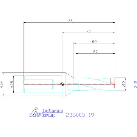 Holex Holex Pro Drill váltólapkás telibefúró kombinált szár 19 mm