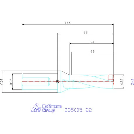 Holex Holex Pro Drill váltólapkás telibefúró kombinált szár 22 mm