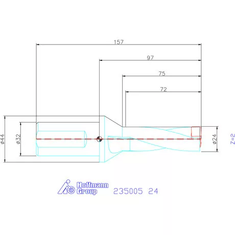 Holex Holex Pro Drill váltólapkás telibefúró kombinált szár 24 mm