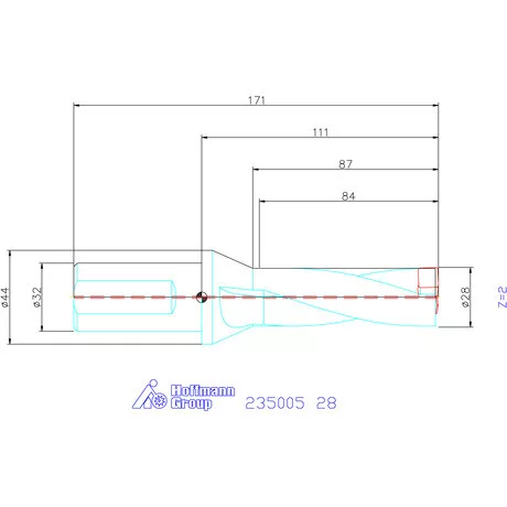 Holex Holex Pro Drill váltólapkás telibefúró kombinált szár 28 mm