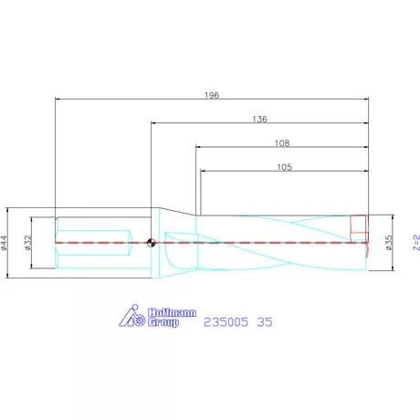 Holex Holex Pro Drill váltólapkás telibefúró kombinált szár 35 mm
