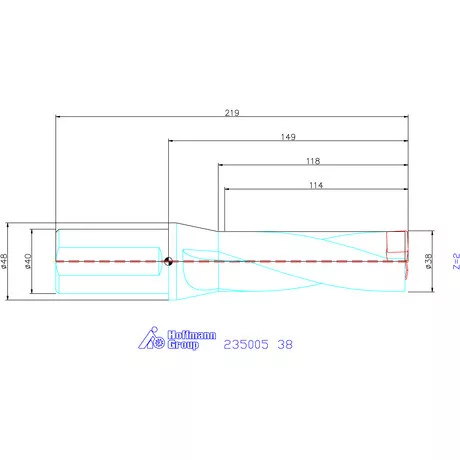 Holex Holex Pro Drill váltólapkás telibefúró kombinált szár 38 mm