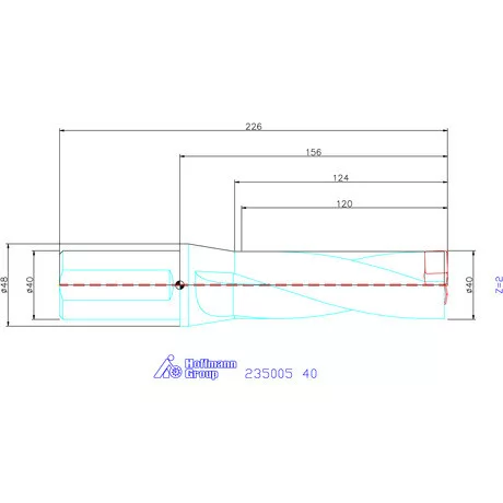 Holex Holex Pro Drill váltólapkás telibefúró kombinált szár 40 mm