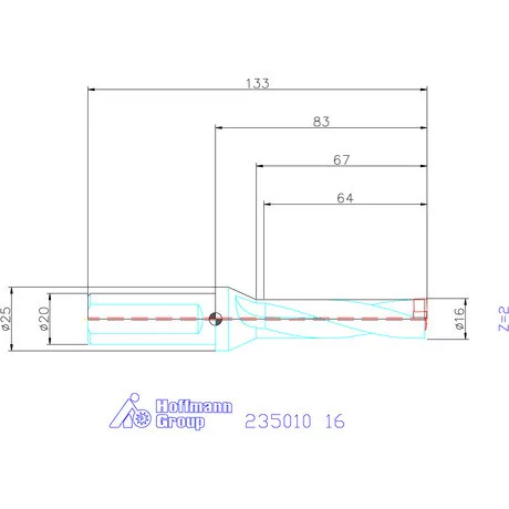 Holex Holex Pro Drill váltólapkás telibefúró kombinált szár 16 mm