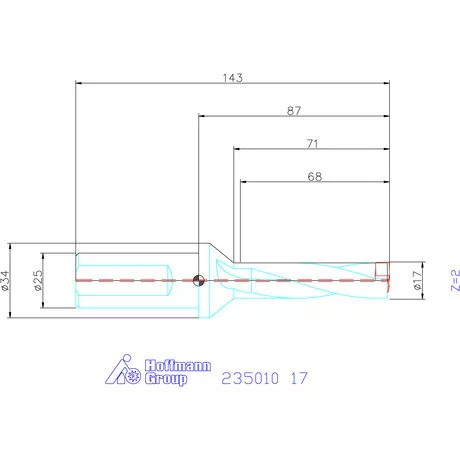 Holex Holex Pro Drill váltólapkás telibefúró kombinált szár 17 mm