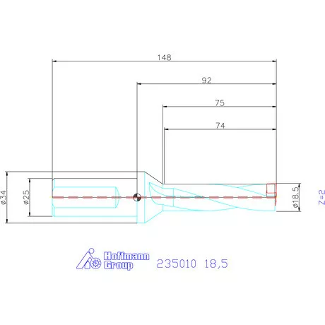 Holex Holex Pro Drill váltólapkás telibefúró kombinált szár 18,5 mm