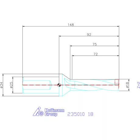 Holex Holex Pro Drill váltólapkás telibefúró kombinált szár 18 mm