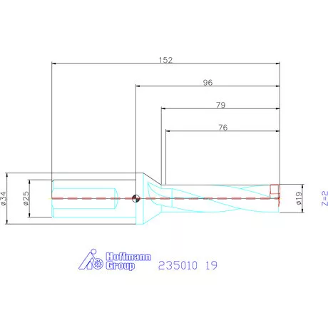 Holex Holex Pro Drill váltólapkás telibefúró kombinált szár 19 mm