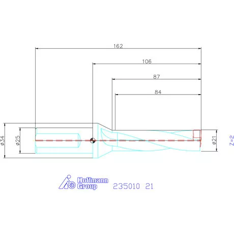 Holex Holex Pro Drill váltólapkás telibefúró kombinált szár 21 mm