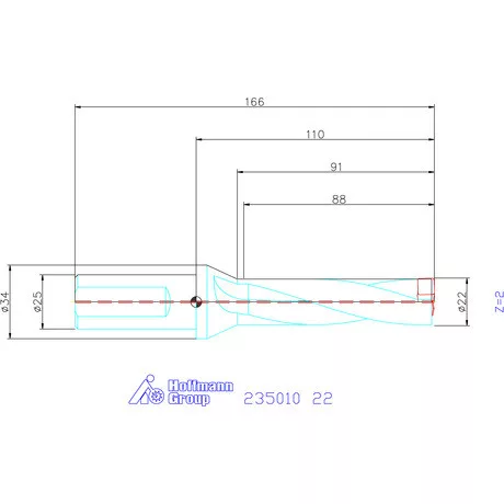 Holex Holex Pro Drill váltólapkás telibefúró kombinált szár 22 mm