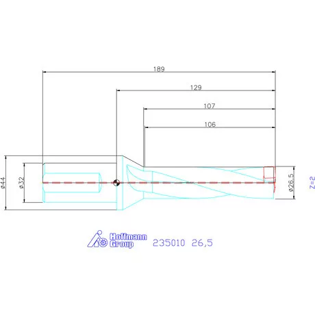 Holex Holex Pro Drill váltólapkás telibefúró kombinált szár 26,5 mm