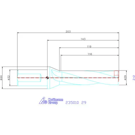 Holex Holex Pro Drill váltólapkás telibefúró kombinált szár 29 mm