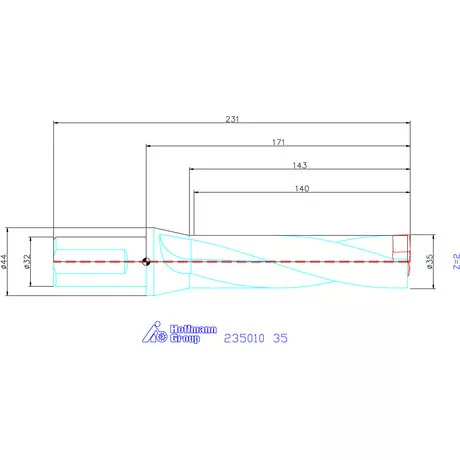 Holex Holex Pro Drill váltólapkás telibefúró kombinált szár 35 mm