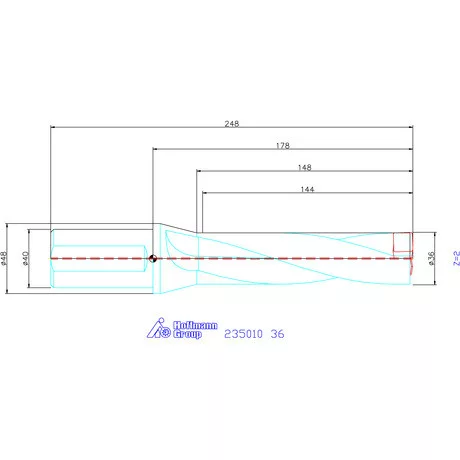 Holex Holex Pro Drill váltólapkás telibefúró kombinált szár 36 mm