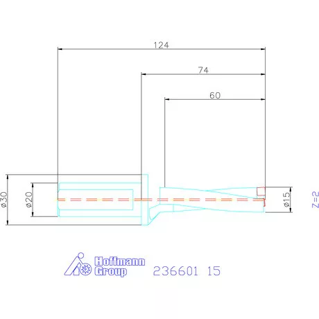 Komet KUB Pentron váltólapkás telibefúró Hengeres szár 15 mm