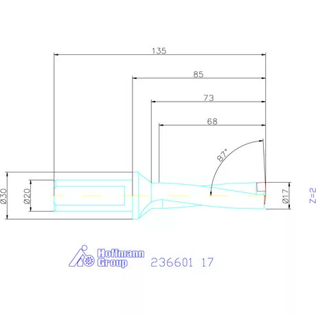 Komet KUB Pentron váltólapkás telibefúró Hengeres szár 17 mm