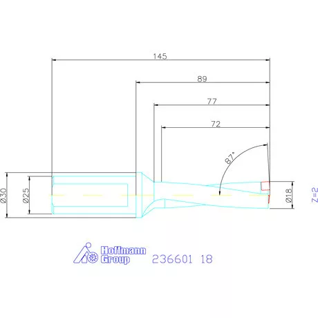 Komet KUB Pentron váltólapkás telibefúró Hengeres szár 18 mm