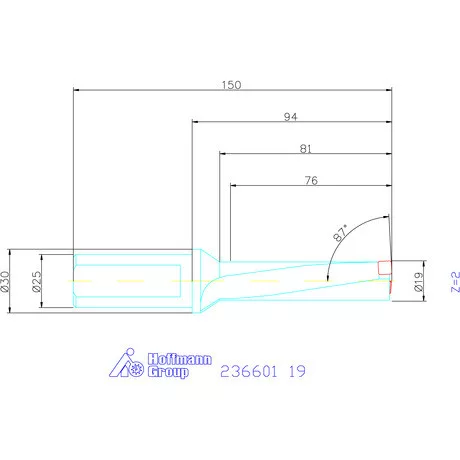 Komet KUB Pentron váltólapkás telibefúró Hengeres szár 19 mm