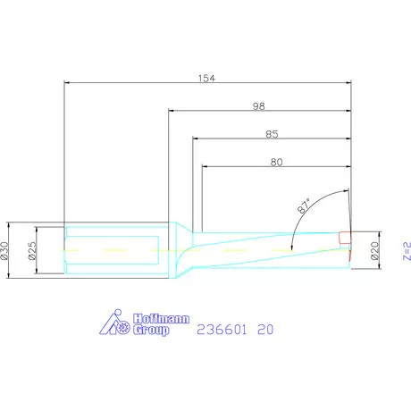 Komet KUB Pentron váltólapkás telibefúró Hengeres szár 20 mm