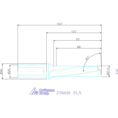 Komet KUB Pentron váltólapkás telibefúró Hengeres szár 21,5 mm