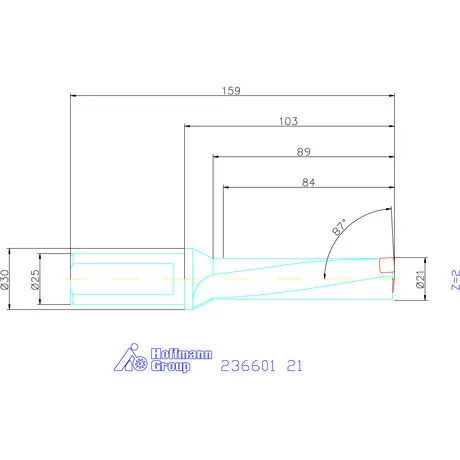 Komet KUB Pentron váltólapkás telibefúró Hengeres szár 21 mm