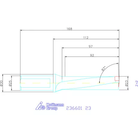Komet KUB Pentron váltólapkás telibefúró Hengeres szár 23 mm
