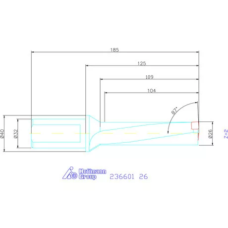 Komet KUB Pentron váltólapkás telibefúró Hengeres szár 26 mm