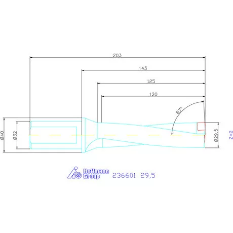 Komet KUB Pentron váltólapkás telibefúró Hengeres szár 29,5 mm