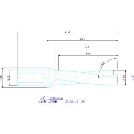 Komet KUB Pentron váltólapkás telibefúró Hengeres szár 30 mm