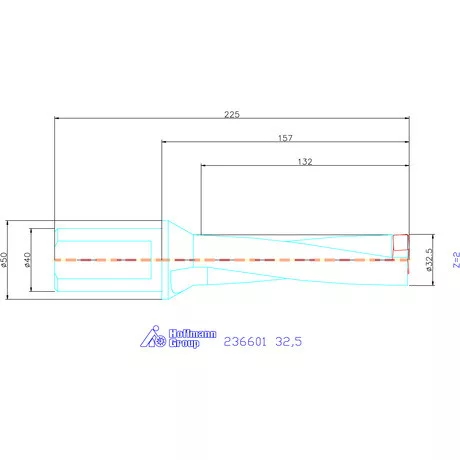 Komet KUB Pentron váltólapkás telibefúró Hengeres szár 32,5 mm