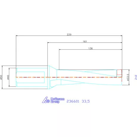 Komet KUB Pentron váltólapkás telibefúró Hengeres szár 33,5 mm