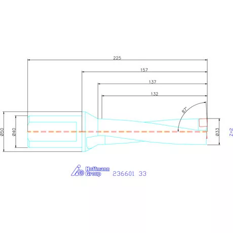 Komet KUB Pentron váltólapkás telibefúró Hengeres szár 33 mm