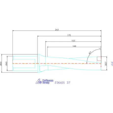 Komet KUB Pentron váltólapkás telibefúró Hengeres szár 37 mm