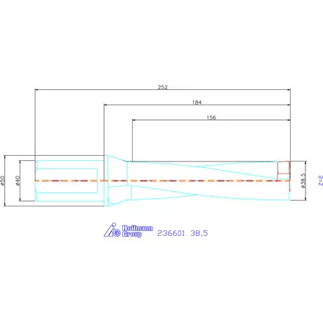 Komet KUB Pentron váltólapkás telibefúró Hengeres szár 38,5 mm
