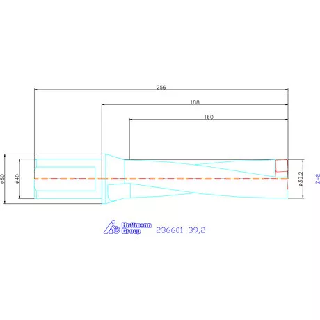 Komet KUB Pentron váltólapkás telibefúró Hengeres szár 39,2 mm