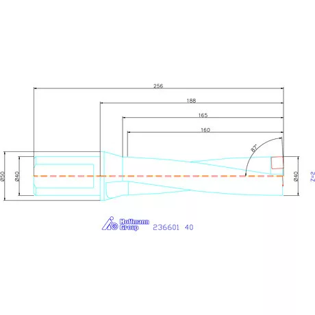 Komet KUB Pentron váltólapkás telibefúró Hengeres szár 40 mm
