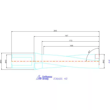 Komet KUB Pentron váltólapkás telibefúró Hengeres szár 42 mm