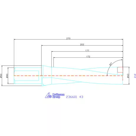Komet KUB Pentron váltólapkás telibefúró Hengeres szár 43 mm
