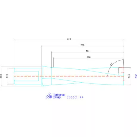 Komet KUB Pentron váltólapkás telibefúró Hengeres szár 44 mm
