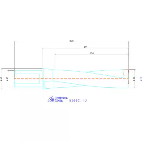Komet KUB Pentron váltólapkás telibefúró Hengeres szár 45 mm