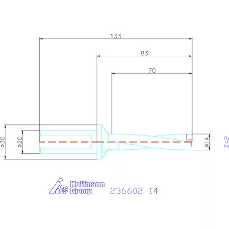 Komet KUB Pentron váltólapkás telibefúró Hengeres szár 14 mm