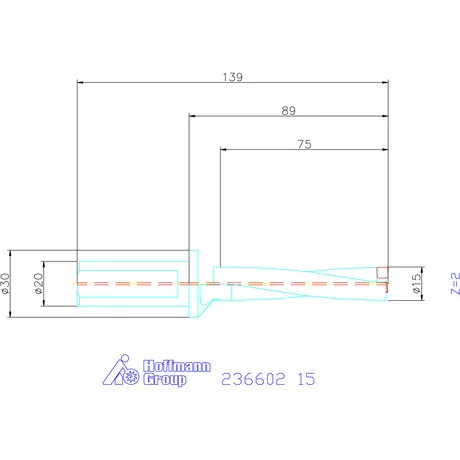 Komet KUB Pentron váltólapkás telibefúró Hengeres szár 15 mm