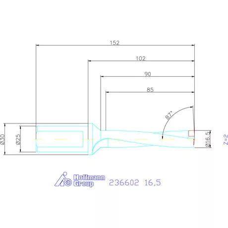 Komet KUB Pentron váltólapkás telibefúró Hengeres szár 16,5 mm