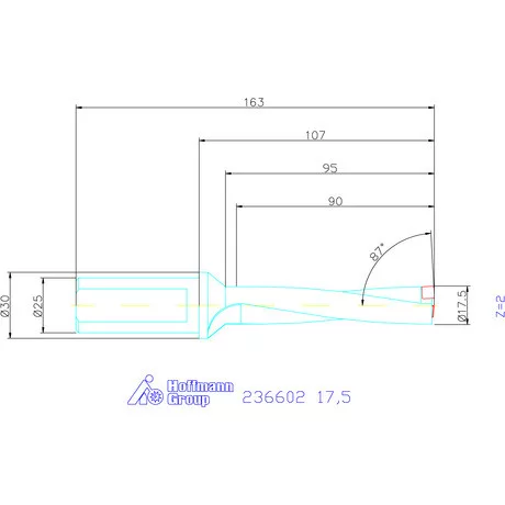Komet KUB Pentron váltólapkás telibefúró Hengeres szár 17,5 mm