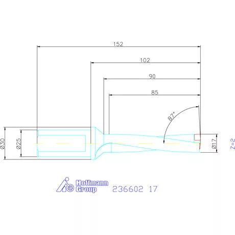 Komet KUB Pentron váltólapkás telibefúró Hengeres szár 17 mm