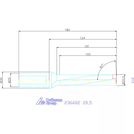 Komet KUB Pentron váltólapkás telibefúró Hengeres szár 20,5 mm